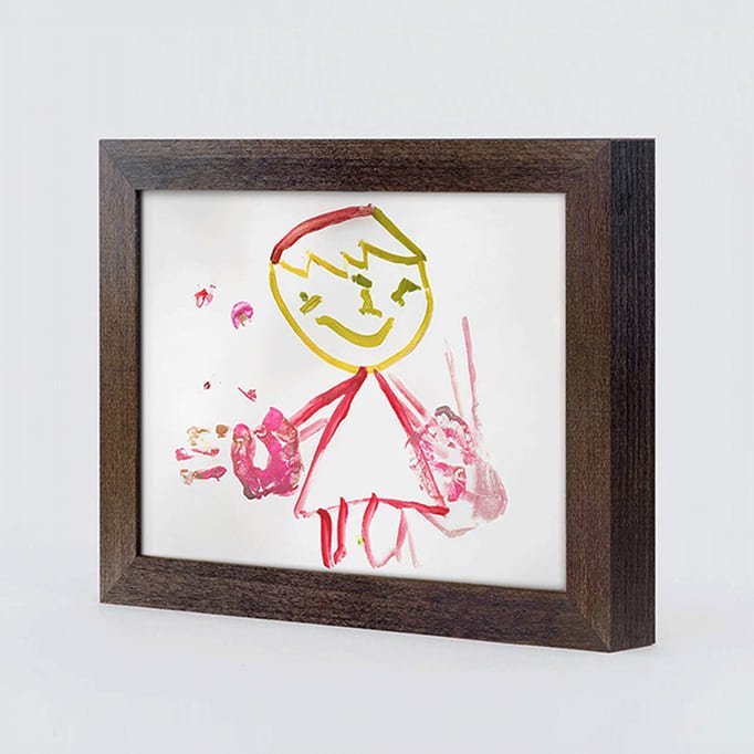 Limitierte Ausführung in Thermo Buche für  Kinderzeichnungen